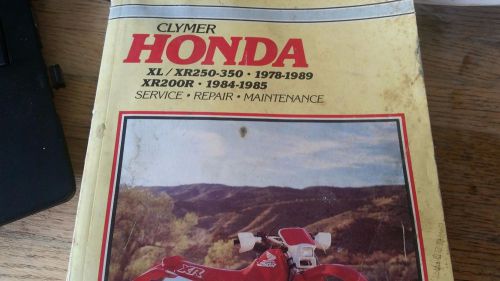 Honda xl/xr250-350 xr200 1984-1985 clymer manual m328 free shipping