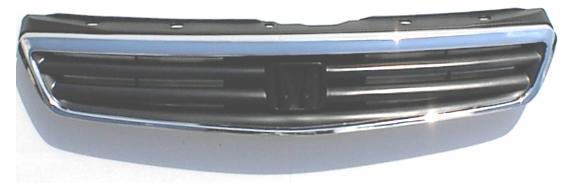 Chrome black grille 99-00 honda civic new 1999 2000