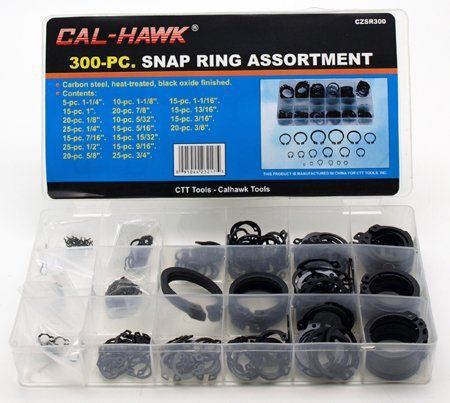 300pc snap ring assortment/ snap ring hardware kit