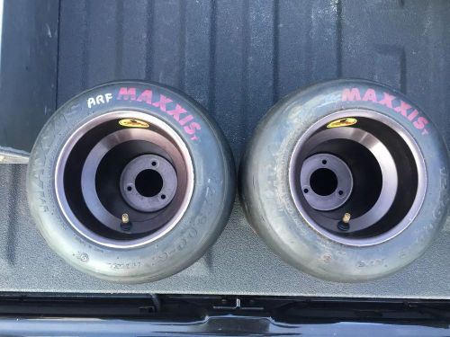 2 racing go kart tires maxxis ht3 pinks 12x9.00-6 dirt oval racing slicks l@@k