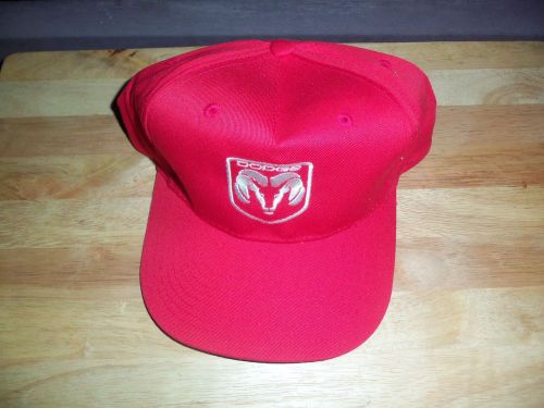 Dodge ram red baseball hat cobra caps