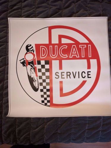 Ducati service banner 20"1/8 x 20"1/8