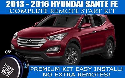 2013 - 2016 hyundai sante fe remote car starter - complete - easiest install!