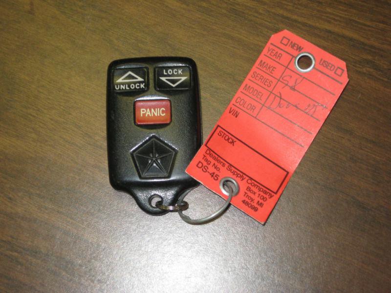 1998 98 chrysler durango chrystler crysler remote key fob * not reserve 