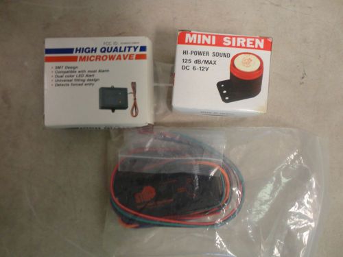 Motorcycle alarm mini siren anti theft systems 4779 fcc id laxalm1