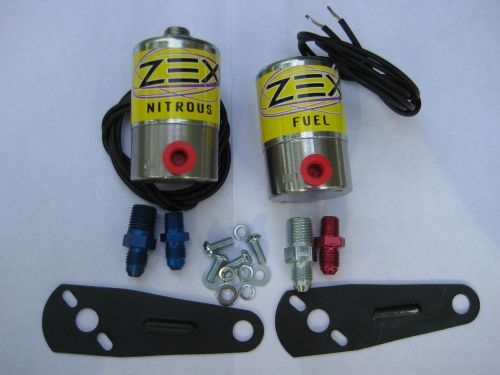 Nos/nitrous/nx/ford/chevy/dodge/holley/ zex pro nitrous+fuel solenoid kit 250hp!