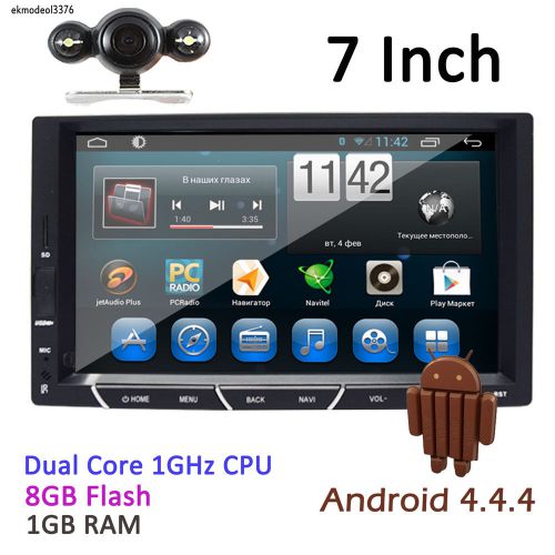 Hd 1080p 7" android 4.4 3g wifi gps car radio stereo bluetooth capacitive+camera