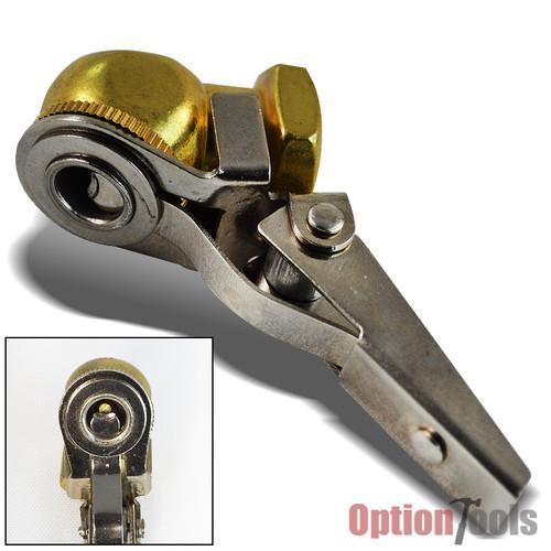 Ball tire inflator air chuck clip type right angle diy automotive brass 1/4" npt