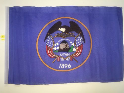 45 utah utv side x side  atv  safety flag 12"x18" utah usa fits 1/4, 5/16 pole