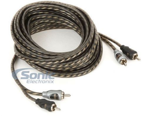 Rockford fosgate rfi-20 20 ft. 2-channel twisted rca audio interconnect cable