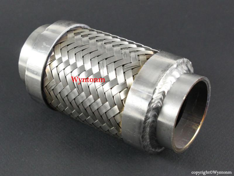 1.5" od t304 stainless braided flex pipe 38mm wastegate waste gate dump valve 