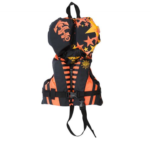 Fly racing infant vest life vest black/orange os