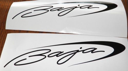 Baja12 x 2.5&#034; correct baja boat decals 2 decals - black