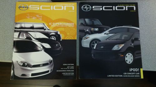 Scion xb,tc,xa,xd,iq - collectors stuff; stickers, instructions, cd &amp; magazines!