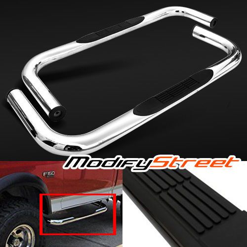 For 80-96 f150/f250/f350/bronco regular cab stainless steel chrome side step bar