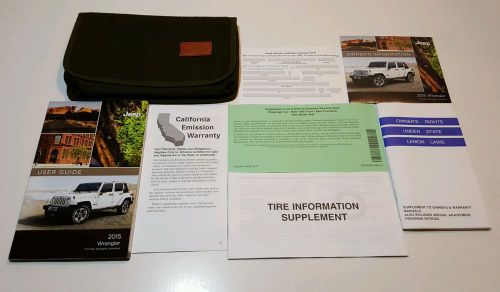 2015 jeep wrangler owners manual user guide  4x4 rubicon sahara unlimited 3.6l