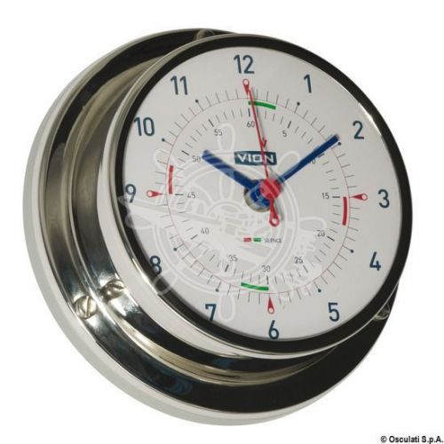 Vion a80 series mic chr quartz clock with radio sectors radio silent 95mm