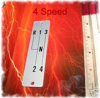 Corvette 1958 1959 1961 1962 4 speed shift  indicator