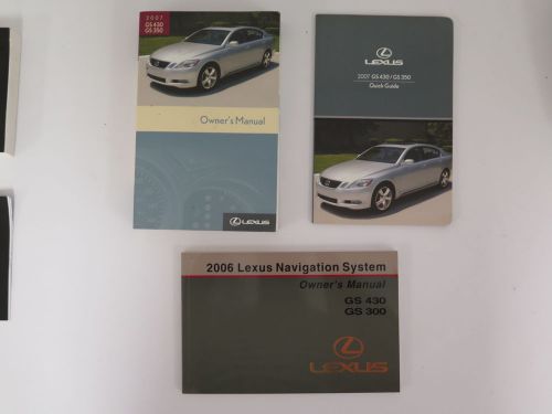 2007 lexus gs 430/ gs 350 owners manual guide book