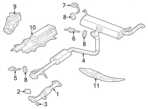 Chrysler oem dodge exhaust heat shield 68086787ae image 10