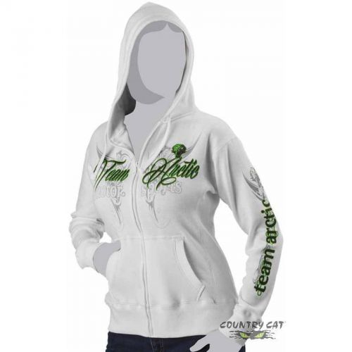 Sell Arctic Cat Women's Team Arctic FullZip Hoodie Sweatshirt White