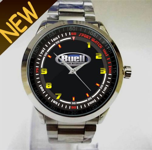 New item&#034;! buell motorcycle logo emblem accessories sport wriswatch