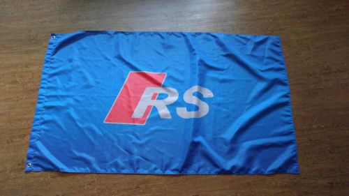 Audi rs logo flag banner 3x5 150x90 garage mancave rs3 rs4 rs5 rs6 rs7 ttrs