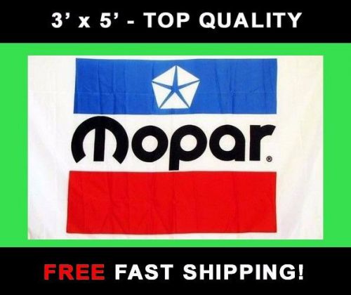 Mopar racing flag - new 3&#039; x 5&#039; banner - cuda challenger roadrunner - free ship