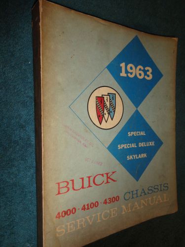1963 buick special / skylark shop manual original g.m. book