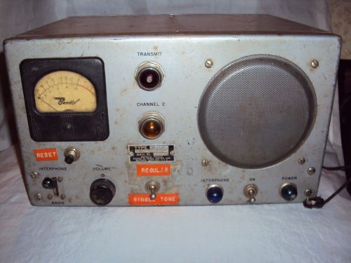 Vintage bendix ms 2710 aviation radio transceiver interphone
