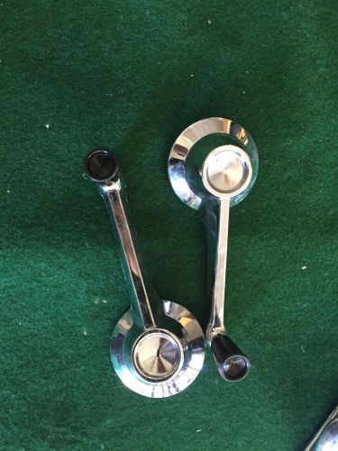 1956-57 lincoln window cranks pair