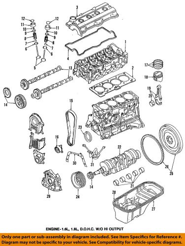 Geo gm oem 93-97 prizm-engine piston 94853591