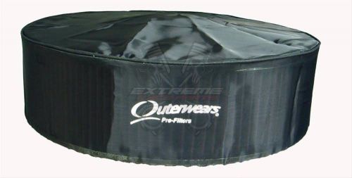 Outerwears 14"x6" black air cleaner pre filter with top