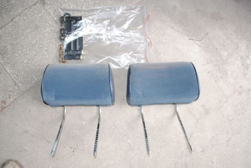 Bmw e28 520 525 528 535 e24 m5 m535 euro rear seats headrests blue cloth