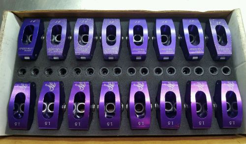 Scorpion performance 1.5/1.6 roller rocker arm sbc set mixed ratio 7/16 stud