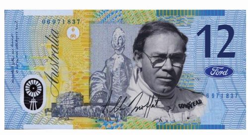 Alan moffart commemorative twelve dollar note -- not legal tender  ---