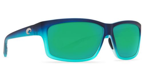 Costa del mar cut sunglasses caribbean fade/blue mirror 580p ut73 obmp