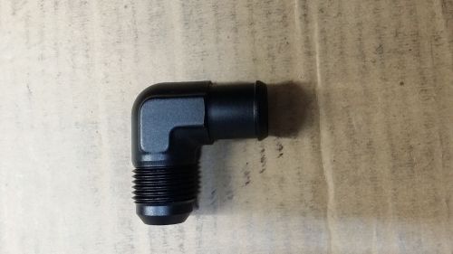 -12 an to 3/4" 0.75" 90* barb valve cover fitting adapater