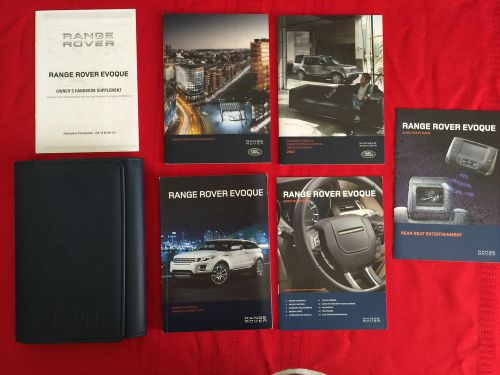 2012 range rover evoque factory owners manual and case