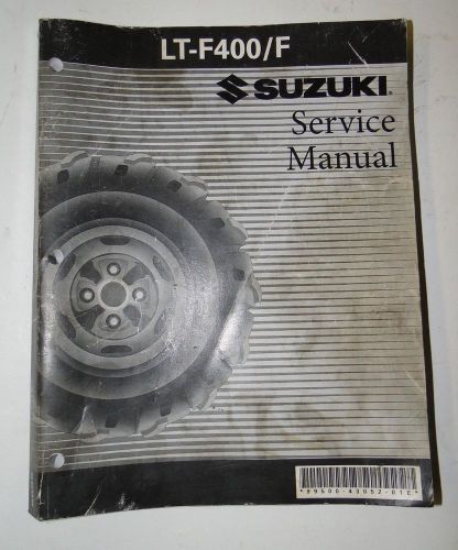 Atv atv suzuki lt-f400/f service repair manual brakes engine clutch tuneup carb*