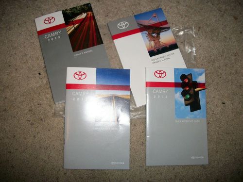 2012 toyota camry complete owners manual set,kit,portfolio,12