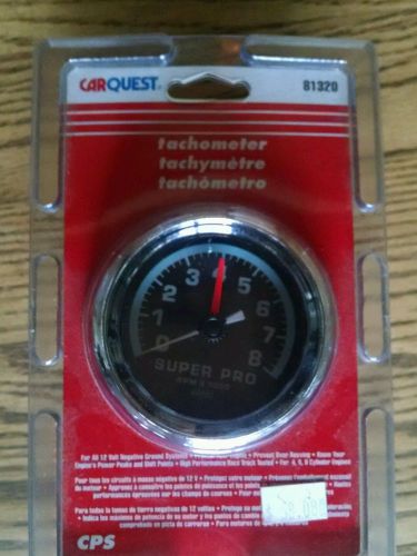 Tachometer 8000 rpm 12 volt negative ground 81320 new in package carquest