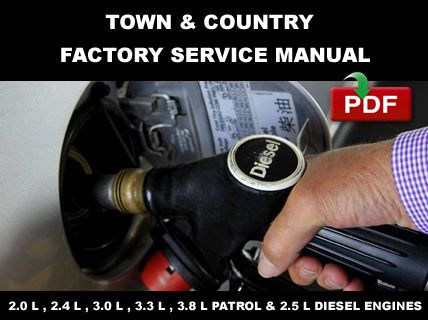 1996 - 2000 chrysler town &amp; country diesel factory oem service repair fsm manual