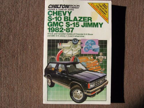 Chilton 1982-87 chevy s10 blazer repair manual