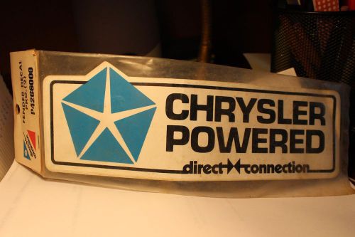 &#034;chrysler powered&#034; sticker set (2) from direct connection