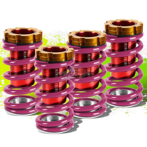Red scaled 1-4&#034;height adjustable coilover spring for 88-00 civic eg/ek/dc purple