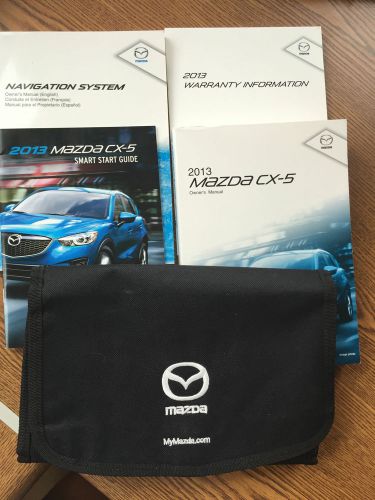 Mazda 2013 cx-5 owners&#039; manual, smart start guide, navigation system manual