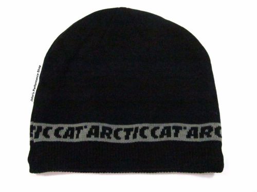 2017 arctic cat men&#039;s gray &amp; black beanie hat 5273-072