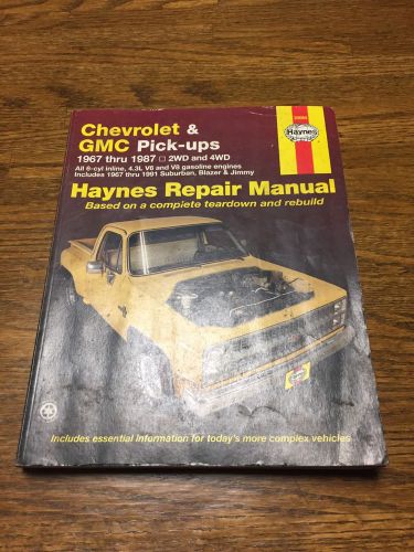 Haynes repair manual 24064  1967-1987 chevrolet and gmc pick ups