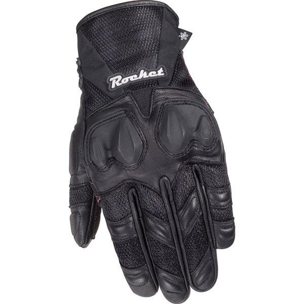 Black m joe rocket cleo sr women's gloves